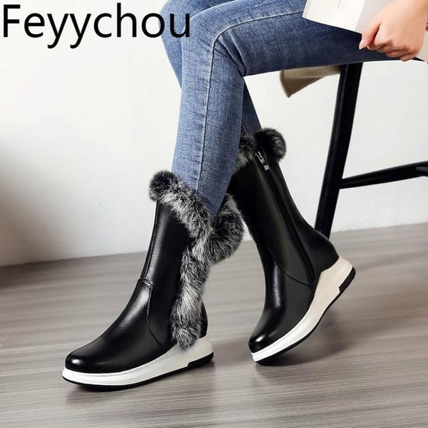 boots women autumn winter med heel warm pu mid-calf fur round toe snow flat with 2021 fashion black size34-43
boots women autumn winter med heel warm pu mid-calf fur round toe snow flat with 2021 fashion black size34-43