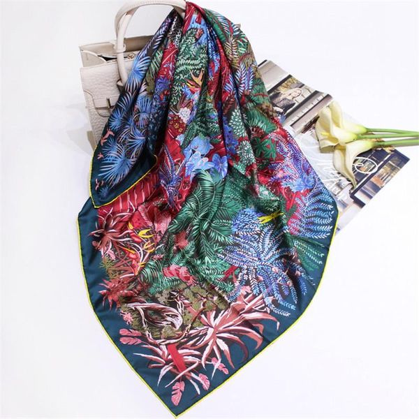 scarves pobing 100% real twill silk scarf women foreast print square wraps hand rolled large foulards femme bandana hijab 90cm, Blue;gray
scarves pobing 100% real twill silk scarf women foreast print square wraps hand rolled large foulards femme bandana hijab 90cm, Blue;gray
