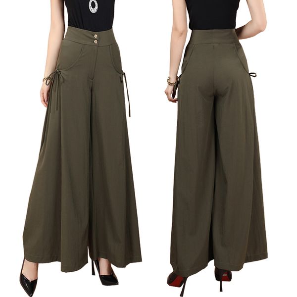 new plus size spring and in the summer of solid-colored women wide-legged loose casual high waist rejection pants 2uf1, Black;white
new plus size spring and in the summer of solid-colored women wide-legged loose casual high waist rejection pants 2uf1, Black;white