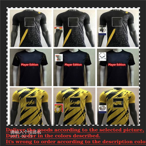 player version haaland reus 20 21 soccer jerseys football shirt bellingham sancho hazard hummels guerreiro brandt witsel jerseys, Black;yellow
player version haaland reus 20 21 soccer jerseys football shirt bellingham sancho hazard hummels guerreiro brandt witsel jerseys, Black;yellow