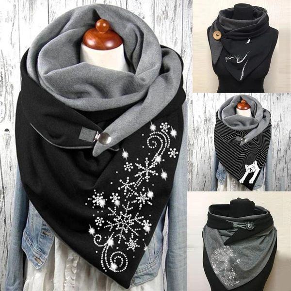 scarves 2021 fashion winter scarf women floral printed button soft wrap warm casual female neck long shawl bufanda, Blue;gray
scarves 2021 fashion winter scarf women floral printed button soft wrap warm casual female neck long shawl bufanda, Blue;gray