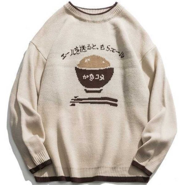 autumn winter sweater men japanese style vintage round neck pullovers knitted sweater couples loose casual fashion clothing 211221, White;black
autumn winter sweater men japanese style vintage round neck pullovers knitted sweater couples loose casual fashion clothing 211221, White;black