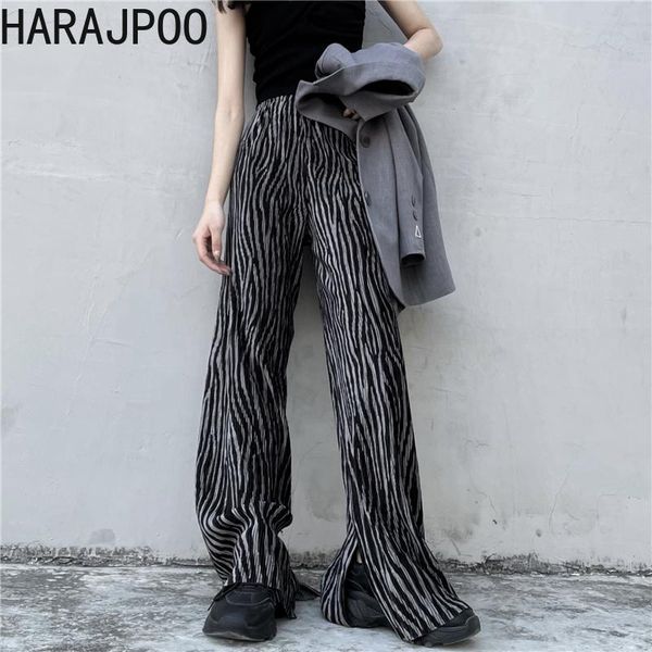 women's pants & capris harajpoo woman 2021 spring korean fashion ins zebra-print moped high waist feel open fork straight broad-legged, Black;white
women's pants & capris harajpoo woman 2021 spring korean fashion ins zebra-print moped high waist feel open fork straight broad-legged, Black;white