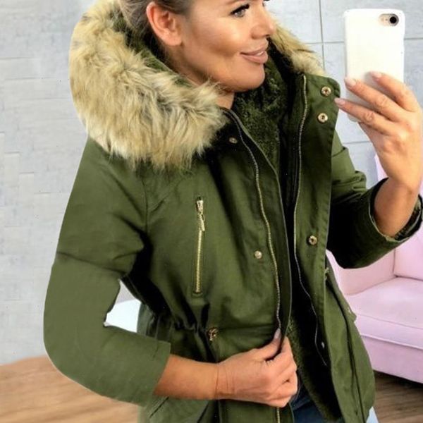 2021 winter jacket women hooded new style zip up coat casual thicken cotton lady warm winter jacket with fur collar, Black
2021 winter jacket women hooded new style zip up coat casual thicken cotton lady warm winter jacket with fur collar, Black