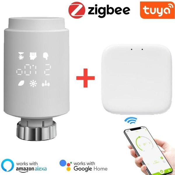 smart home control zigbee thermostat tuya radiator actuator valve programmable trv temperature controller alexa voice app
smart home control zigbee thermostat tuya radiator actuator valve programmable trv temperature controller alexa voice app