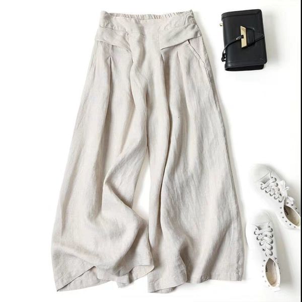 women's pants & capris summer for women cotton linen large size wide leg femme arts style elastic waist solid casual loose pantalon wx2, Black;white
women's pants & capris summer for women cotton linen large size wide leg femme arts style elastic waist solid casual loose pantalon wx2, Black;white