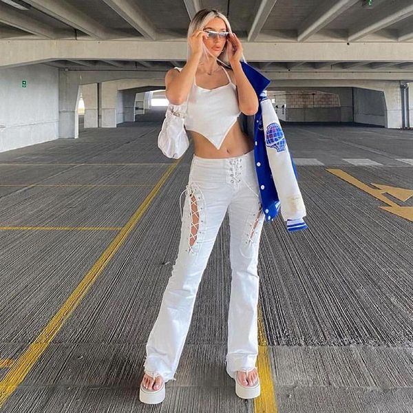 women's pants & capris autumn style solid color straight high-waist loose cutout slacks,women high rise,women, Black;white
women's pants & capris autumn style solid color straight high-waist loose cutout slacks,women high rise,women, Black;white