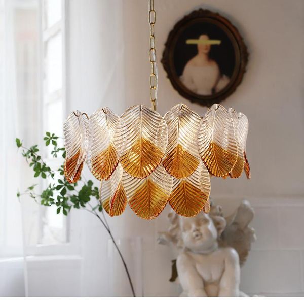 retro leaf glass chandelier american country pastoral living room bedroom dining room light luxury lamp
retro leaf glass chandelier american country pastoral living room bedroom dining room light luxury lamp