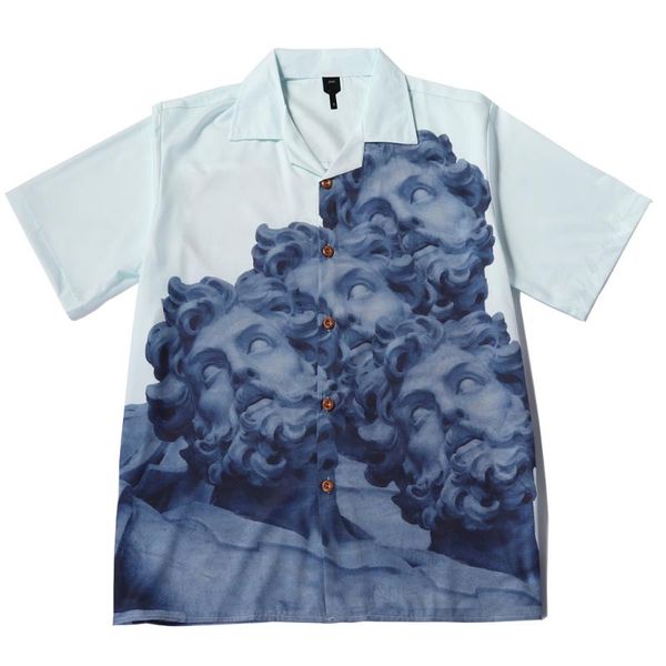 men's casual shirts printed vintage shirt men 2021 summer turn-down collar streetwear clothing, White;black
men's casual shirts printed vintage shirt men 2021 summer turn-down collar streetwear clothing, White;black