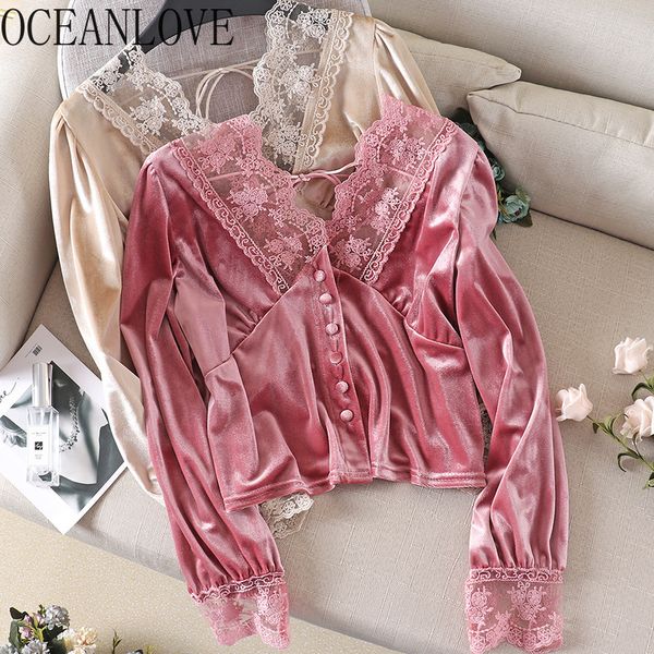 oceanlove retro spring women and blouses lace patchwork ins new fashion blusas mujer backless shirts short 13859 21302, White
oceanlove retro spring women and blouses lace patchwork ins new fashion blusas mujer backless shirts short 13859 21302, White