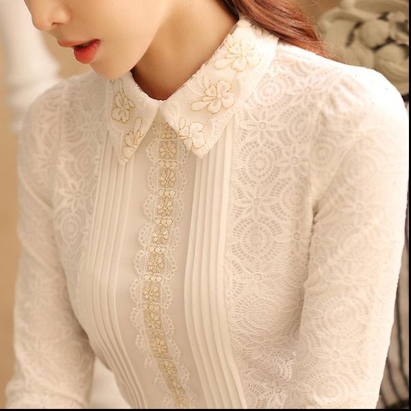 plus size women white lace blouse shirt fashion womens and blouses long sleeve shirts elegant blouse 812b 50 
plus size women white lace blouse shirt fashion womens and blouses long sleeve shirts elegant blouse 812b 50