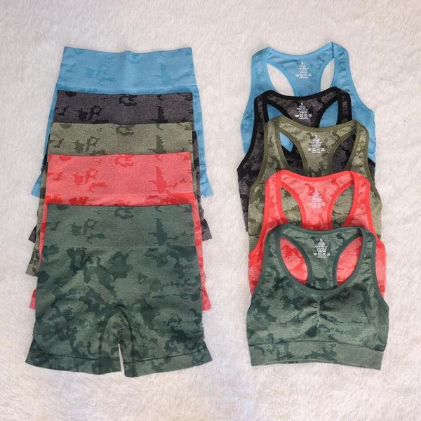yoga outfit 2 pcs women camouflage summer seamless set fitness sports suits gym clothing bra+high waist shorts workout
yoga outfit 2 pcs women camouflage summer seamless set fitness sports suits gym clothing bra+high waist shorts workout
