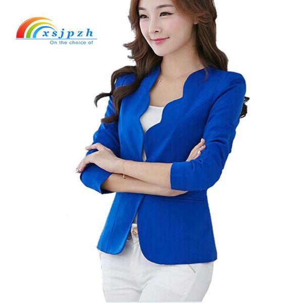 women's suits & blazers fashion jackets for women work royal blue blazer candy color slim suit flouncing veste femme yc051, White;black
women's suits & blazers fashion jackets for women work royal blue blazer candy color slim suit flouncing veste femme yc051, White;black