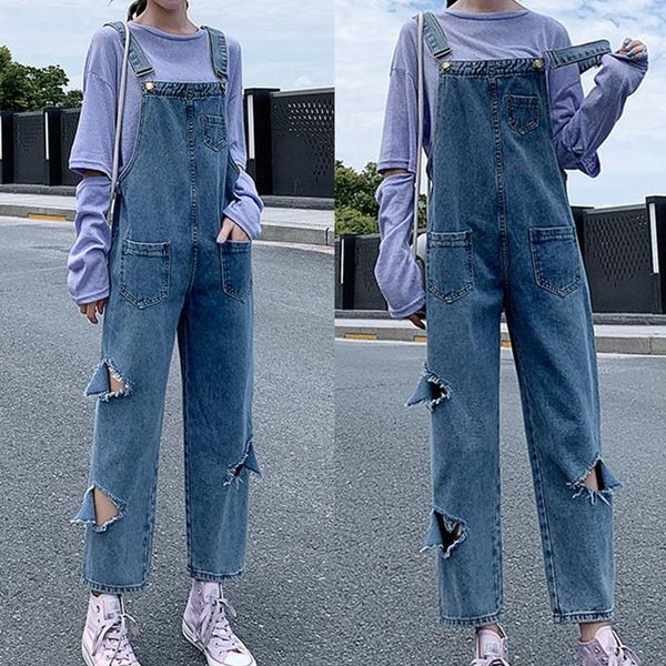 women's jeans hole jumpsuit denim long pants 2021 street style casula elegant trousers fashion summer jumpsuits, Blue
women's jeans hole jumpsuit denim long pants 2021 street style casula elegant trousers fashion summer jumpsuits, Blue