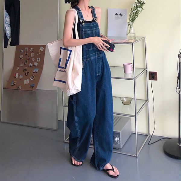 2021 new sml jeans autumn vintage wide leg pants trousers jumpsuit korean casual loose denim overalls womens (78389 gxzn, Black;white
2021 new sml jeans autumn vintage wide leg pants trousers jumpsuit korean casual loose denim overalls womens (78389 gxzn, Black;white