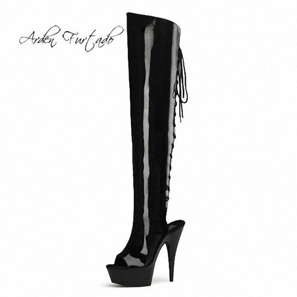 boots arden furtado 2021 summer fashion women's shoes cool peep toe waterproof cross lacing over the knee, Black
boots arden furtado 2021 summer fashion women's shoes cool peep toe waterproof cross lacing over the knee, Black