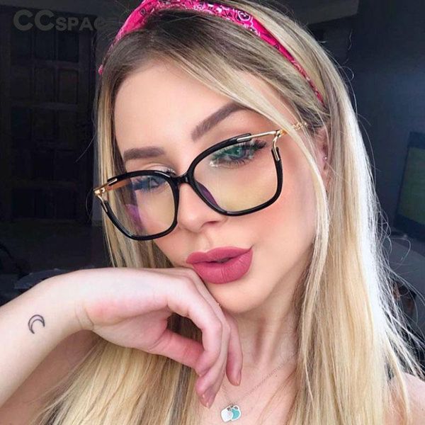 48054 plastic titanium + metal square glasses frame anti-blue light women's trendy optical fashion computer glasses, White;black
48054 plastic titanium + metal square glasses frame anti-blue light women's trendy optical fashion computer glasses, White;black