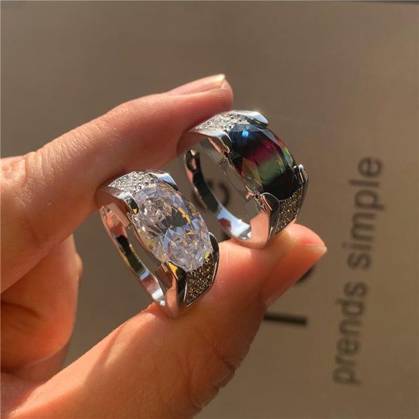 wedding rings vintage male female oval crystal jewelry rose gold silver color for women men charm rainbow zircon engagement ring, Slivery;golden
wedding rings vintage male female oval crystal jewelry rose gold silver color for women men charm rainbow zircon engagement ring, Slivery;golden