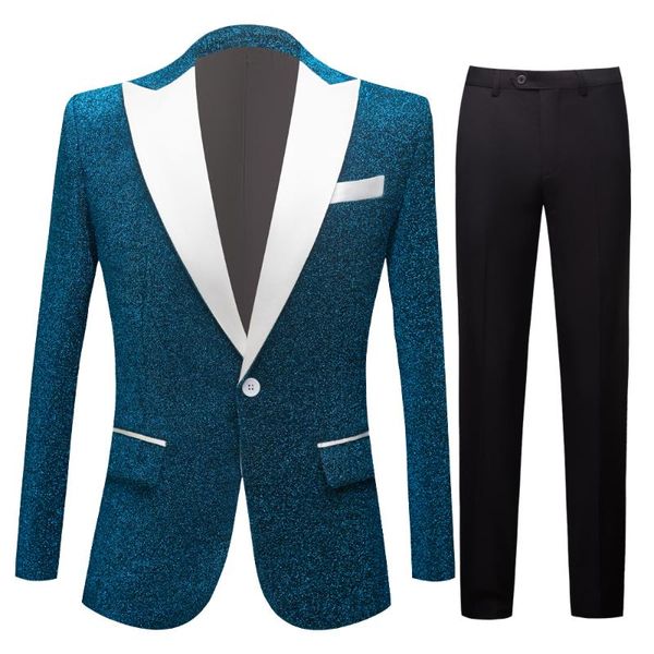 men's suits & blazers blue suit jacket tuxedo shawl lapel wedding senior fashion slim xl business, White;black
men's suits & blazers blue suit jacket tuxedo shawl lapel wedding senior fashion slim xl business, White;black