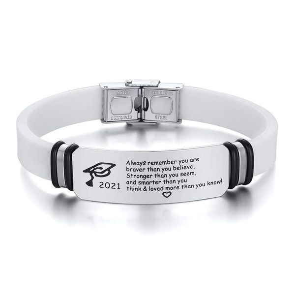 bangle 2021 stainless steel curved brand silicone bracelet color snap button jewelry fashion and charm bacelet for men, Black
bangle 2021 stainless steel curved brand silicone bracelet color snap button jewelry fashion and charm bacelet for men, Black