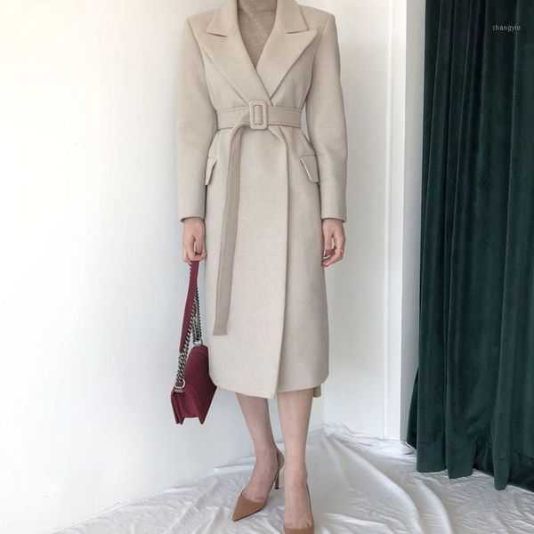 new women solid with belt blends overcoats adjustable waist long sleeve office coats long casual lady winter wool coats1, Black
new women solid with belt blends overcoats adjustable waist long sleeve office coats long casual lady winter wool coats1, Black