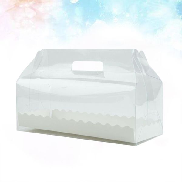 6pcs transparent cake roll packaging box with tray portable swiss roll containers dessert holder (long)
6pcs transparent cake roll packaging box with tray portable swiss roll containers dessert holder (long)