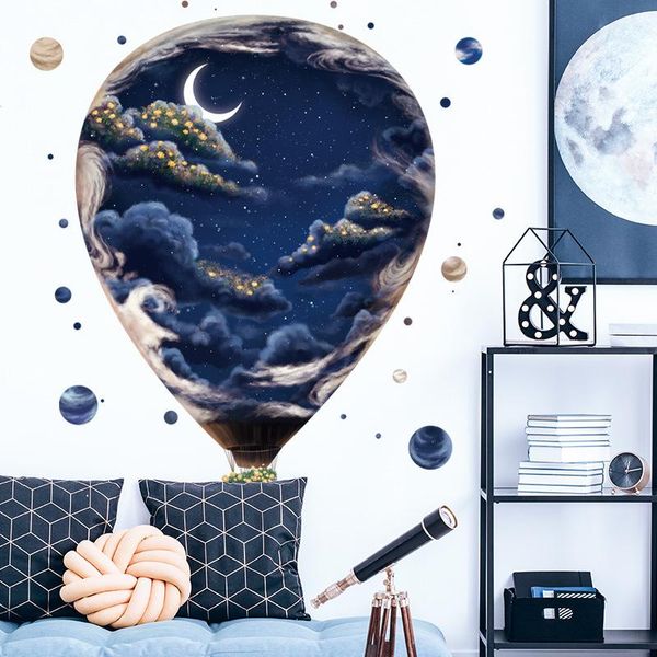 wall stickers 3d earth star air balloon for bedroom kids room decoration remvable galaxy art wallpapers home decor
wall stickers 3d earth star air balloon for bedroom kids room decoration remvable galaxy art wallpapers home decor