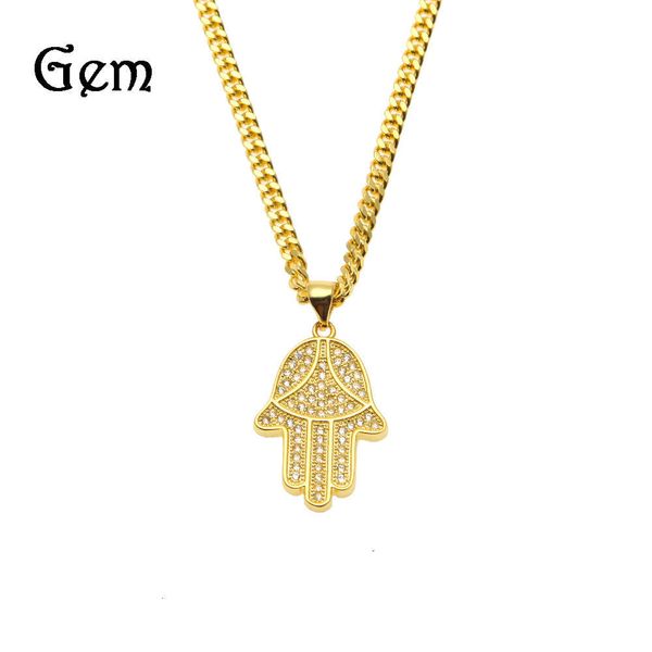 hip hop pendant features gold plated palm shaped diamond necklace fatima hiphop jewelry, Silver
hip hop pendant features gold plated palm shaped diamond necklace fatima hiphop jewelry, Silver