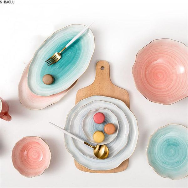 bowls ceramics dinner plate set plating gold strip dishes plates porcelain rice fish steak dessert tableware irregular handmade
bowls ceramics dinner plate set plating gold strip dishes plates porcelain rice fish steak dessert tableware irregular handmade