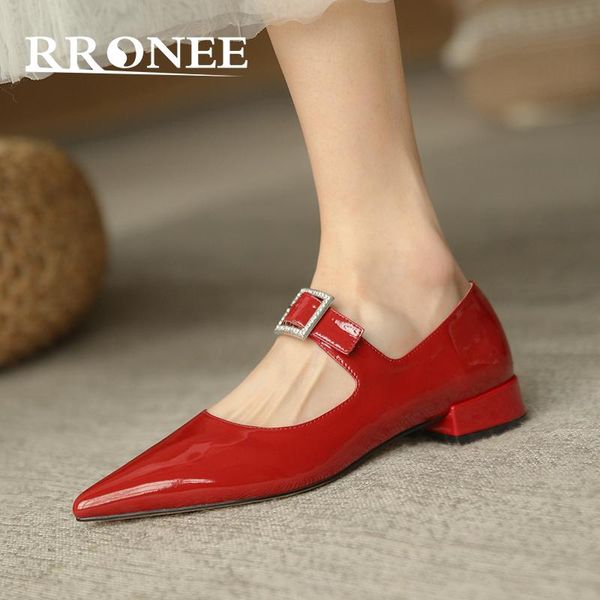 dress shoes fashionable square button high heel mary jane women's pointed single shoe commuter, Black
dress shoes fashionable square button high heel mary jane women's pointed single shoe commuter, Black