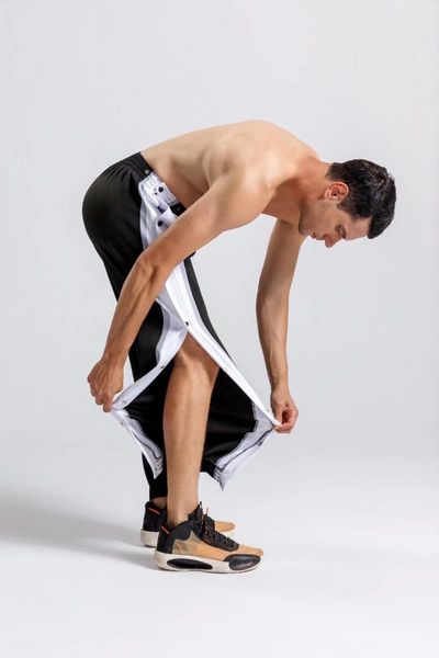 running pants basketball professional full buttons traning warm-up trousors easy open pregame, Black;blue
running pants basketball professional full buttons traning warm-up trousors easy open pregame, Black;blue