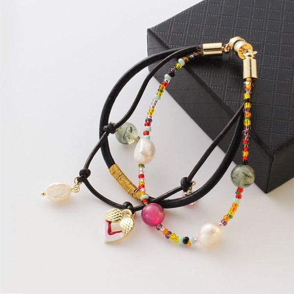 tennis amorcome bohemian colorful seed beads multilayer leather wrap bracelets freshwater pearls magnet clasp couple bracelet jewelry, Golden;silver
tennis amorcome bohemian colorful seed beads multilayer leather wrap bracelets freshwater pearls magnet clasp couple bracelet jewelry, Golden;silver