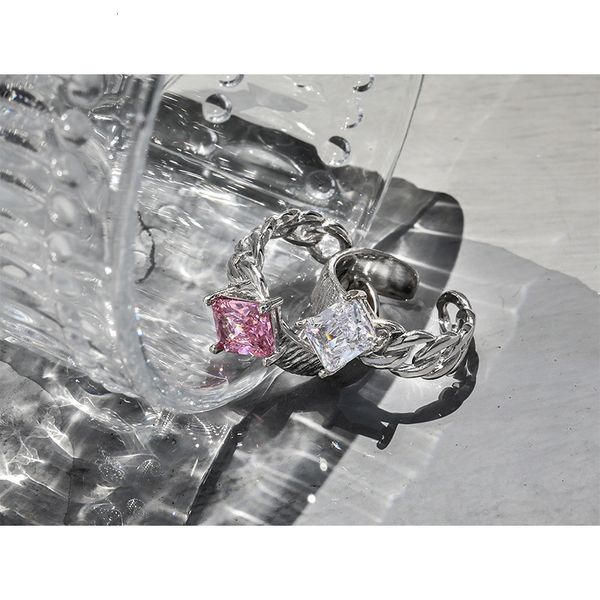 glass city summer new pink zircon open chain ring female minority design fashion personalized copper, Silver
glass city summer new pink zircon open chain ring female minority design fashion personalized copper, Silver