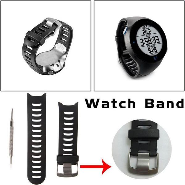 watch bands brand band strap black rubber replacement watchband for garmin forerunner 610, Black;brown
watch bands brand band strap black rubber replacement watchband for garmin forerunner 610, Black;brown