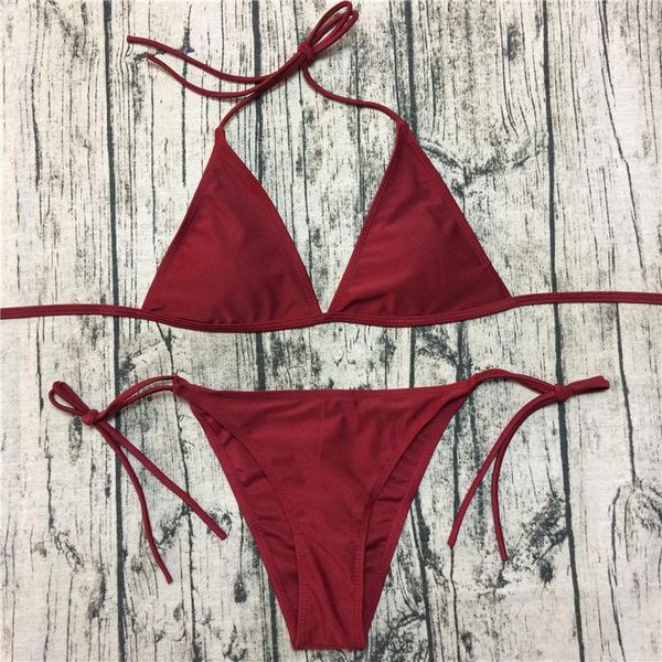 women's swimwear 2pcs women summer bikini set bra tie side g-string thong beach triangle suit swimsuit bathing swimming, White;black
women's swimwear 2pcs women summer bikini set bra tie side g-string thong beach triangle suit swimsuit bathing swimming, White;black