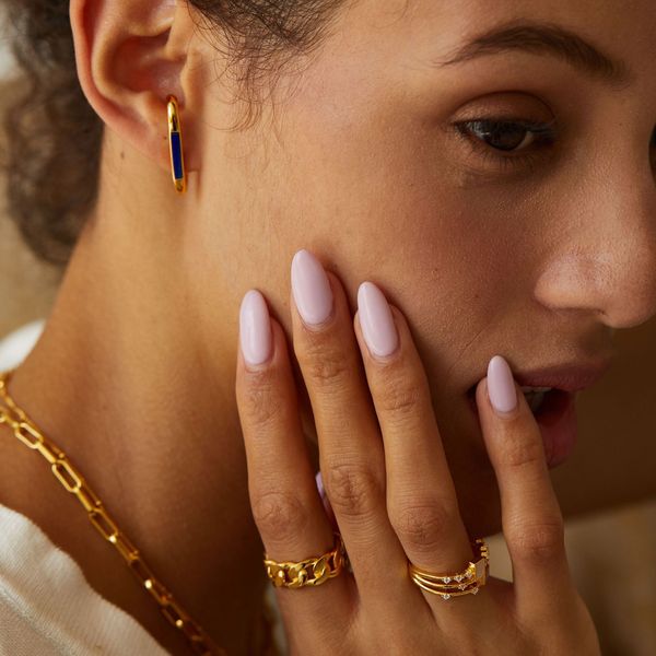18k gold plated minimalist stud earrings sterling silver lapis lazuli ear lobe cuff suspender earring, Golden;silver
18k gold plated minimalist stud earrings sterling silver lapis lazuli ear lobe cuff suspender earring, Golden;silver