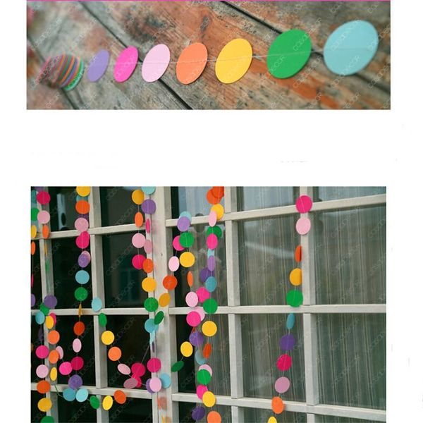 party decoration colorful round card paper wedding garland handmade wall hangings shape multi color gift
party decoration colorful round card paper wedding garland handmade wall hangings shape multi color gift