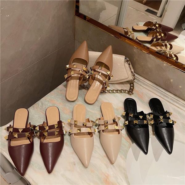 slippers 2021 women mules pointed-toe elegant flat shoes ladies slip on leisure design office summer, Black
slippers 2021 women mules pointed-toe elegant flat shoes ladies slip on leisure design office summer, Black