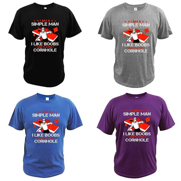 men's t-shirts i am a simple man like boobs and playing cornhole t shirt comfortable crew neck tee 100% cotton, White;black
men's t-shirts i am a simple man like boobs and playing cornhole t shirt comfortable crew neck tee 100% cotton, White;black