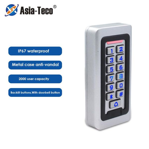 2000 user backlight rfid door access control system wiegand 26/34 ip67 waterproof metal keypad proximity card standalone
2000 user backlight rfid door access control system wiegand 26/34 ip67 waterproof metal keypad proximity card standalone