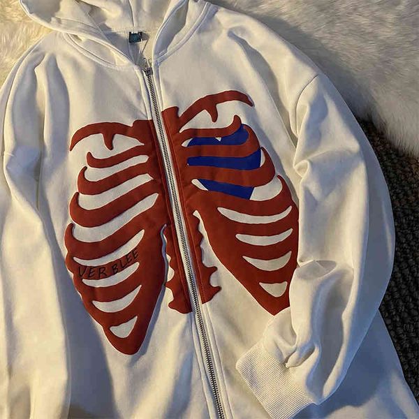 y2k harajuku skeleton zip up hoodie goth grunge mens korean style loose long sleeve sweatshirt men retro oversized hooded jacket, Black
y2k harajuku skeleton zip up hoodie goth grunge mens korean style loose long sleeve sweatshirt men retro oversized hooded jacket, Black