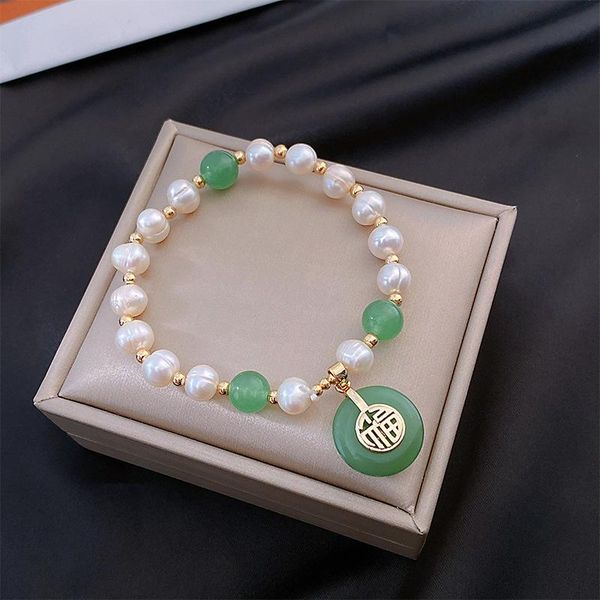 beaded, strands greenstone freshwater pearl bracelet bracelets female retro fu word fashion style hand beaded jewelry ethnic wind luxury, Black
beaded, strands greenstone freshwater pearl bracelet bracelets female retro fu word fashion style hand beaded jewelry ethnic wind luxury, Black