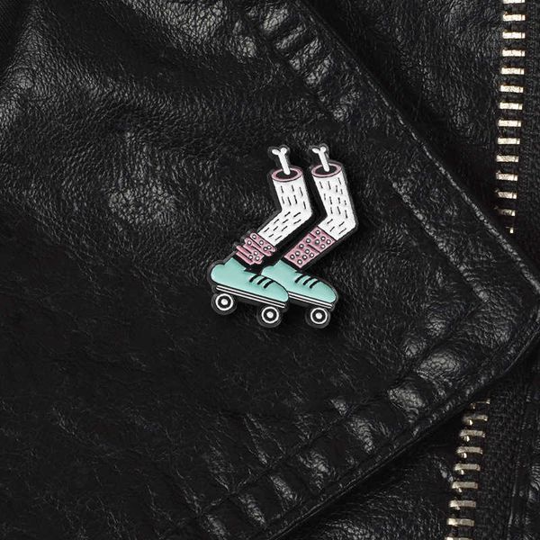 fashion cartoon fashion socks roller skates creative design oil dripping badge personalized versatile brooch jewelry, Gray
fashion cartoon fashion socks roller skates creative design oil dripping badge personalized versatile brooch jewelry, Gray