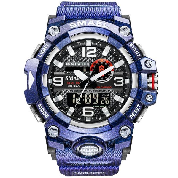 wristwatches 2021 smael watch men blue big dial sport watches waterproof led digital analog quartz young reloj hombre, Slivery;brown
wristwatches 2021 smael watch men blue big dial sport watches waterproof led digital analog quartz young reloj hombre, Slivery;brown