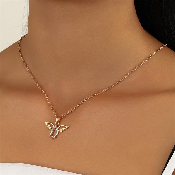 chains creative simple hollow water drop wing pendant fashion elegant personality temperament geometric design charm lady necklace, Silver
chains creative simple hollow water drop wing pendant fashion elegant personality temperament geometric design charm lady necklace, Silver