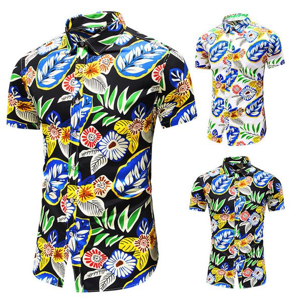 plus size mens casual shirts summer floral pattern short sleeve lapel neck fashion men single breated shirts, White;black
plus size mens casual shirts summer floral pattern short sleeve lapel neck fashion men single breated shirts, White;black