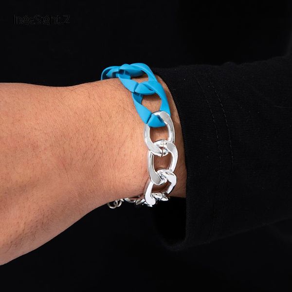 charm bracelets ingesight.z asymmetry chunky thick curb miami chain bangles blue acrylic acetic acid wrist for women jewelry, Golden;silver
charm bracelets ingesight.z asymmetry chunky thick curb miami chain bangles blue acrylic acetic acid wrist for women jewelry, Golden;silver