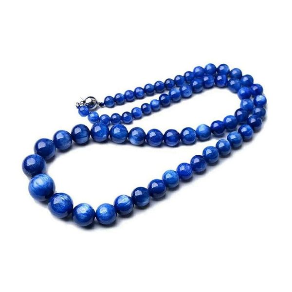 chains natural blue kyanite crystal necklace jewelry for women men luck love beauty gift cat eye round beads gemstone 5-13mm, Silver
chains natural blue kyanite crystal necklace jewelry for women men luck love beauty gift cat eye round beads gemstone 5-13mm, Silver