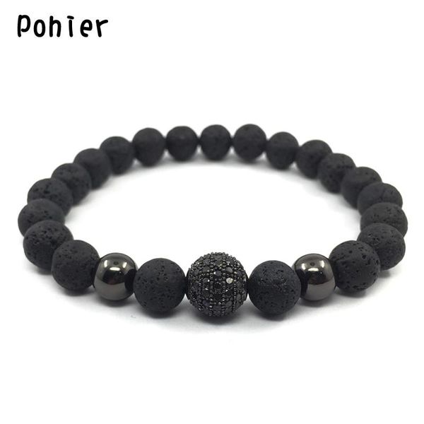 tennis pohier fashion luxury micro pave cz lava beads bracelets natural stone chams for men women jewelry gift, Golden;silver
tennis pohier fashion luxury micro pave cz lava beads bracelets natural stone chams for men women jewelry gift, Golden;silver