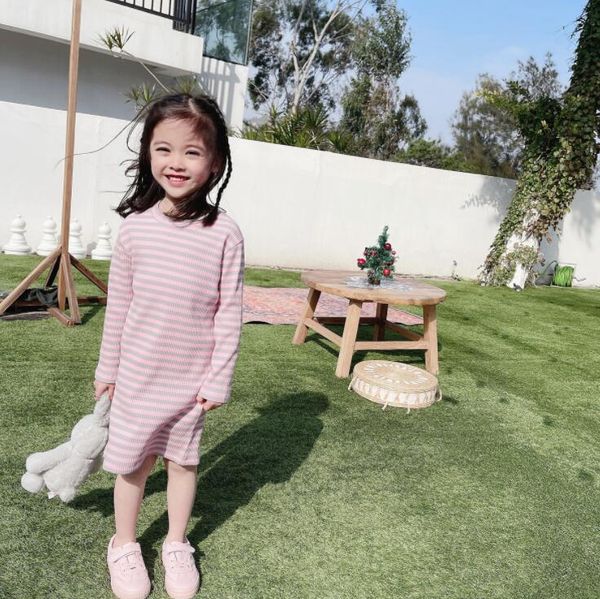 2021 new style girls striped dress fashion spring cotton full sleeve girls dresses 2-7 years qs226, Red;yellow
2021 new style girls striped dress fashion spring cotton full sleeve girls dresses 2-7 years qs226, Red;yellow
